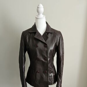 Gianni Mario Brown Leather Jacket